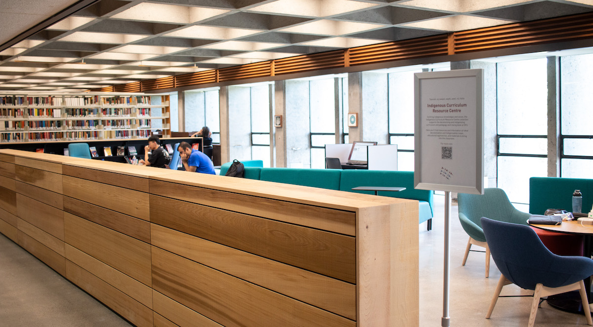 The ICRC, showing the seating area, windows, and cedar.